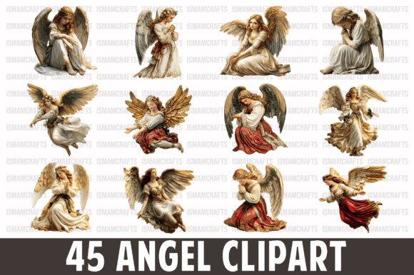 Download Angel Isolated Clipart Bundle PNG - Isolated Collection