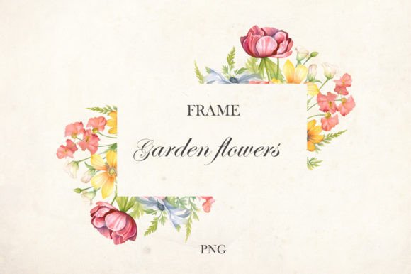 Download Garden Flowers Frame - Garden Collection