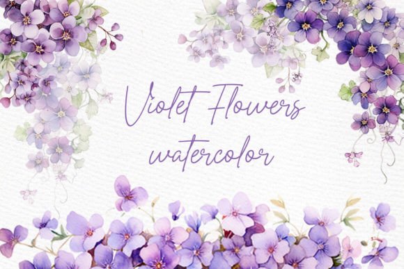 Download Violet Flowers Clipart Spring Flowers - Violet flower Collection