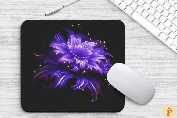 Download Mystic Violet Flowers Mouse Pad Design - Violet flower Collection