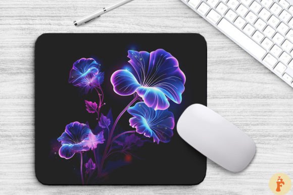 Download Mystic Violet Flowers Mouse Pad Design - Violet flower Collection