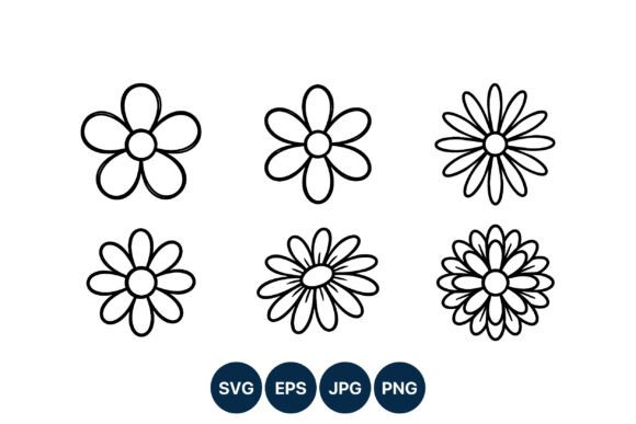 Download Simple Daisy Flower Icons - Daisy flower Collection