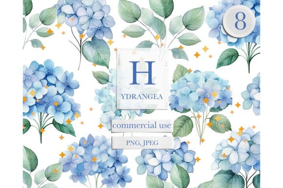 Download Blue Flowers Hydrangea Clipart - Blue flower Collection