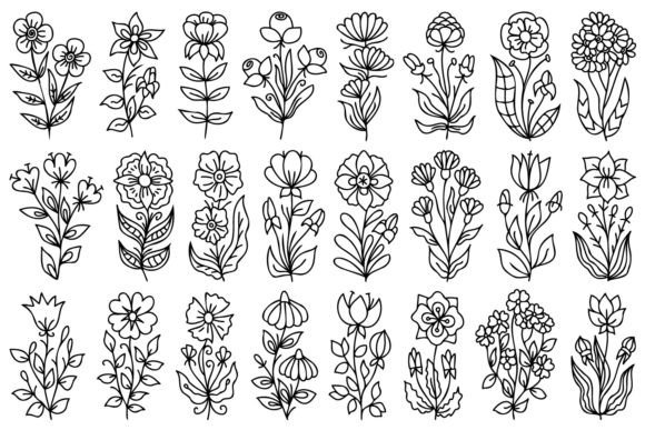 Download Hand Drawn Flowers - Hand drawn flowers Collection