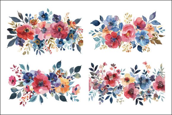 Download Garden Bloom Watercolor Art - Garden Collection