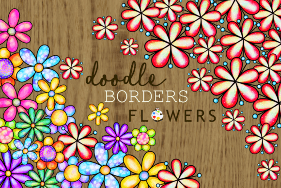 Download Watercolor Daisy Flower Page Borders - Daisy flower Collection