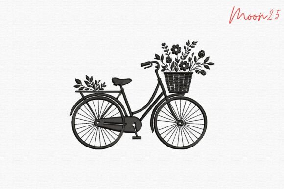 Download Vintage Floral Bicycle Garden Bloom Art - Garden Collection