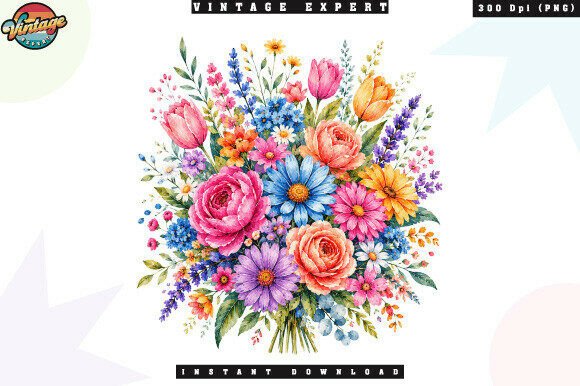 Download Spring Garden Flower Bouquet PNG - Garden Collection