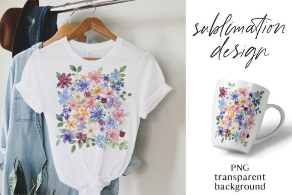 Download Sublimation Design, Garden Flowers, PNG - Garden Collection