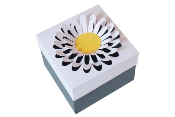 Download Pop out Daisy Flower on Top Favour Box - Daisy flower Collection