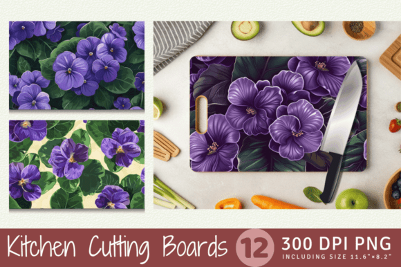 Download African Violet Flowers Cutting Boards Su - Violet flower Collection